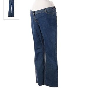 Liz Lange Maternity Women's 6 Straight Leg Blue Jean Casual Pregnancy Pants EUC